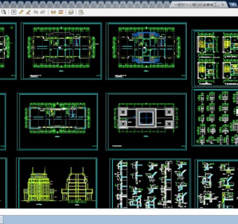 现代欧式风格办公楼CAD全套施工图