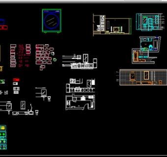 厨房类CAD图块图片