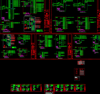 照明系统CAD图纸图片