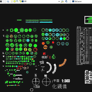 园林CAD植物模块图片