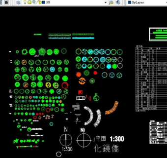 园林CAD植物模块图片
