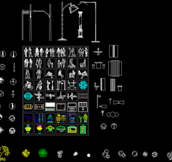 CAD人物立面图片