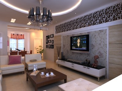 室内一整套3D效果图及CAD平面图