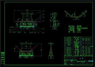 弯管成型模CAD机械图纸