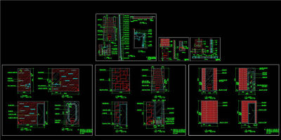 洗手间立面图CAD图纸