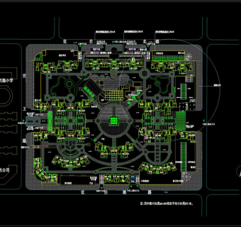 体育馆三层平面图CAD图纸