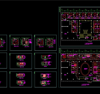 酒店装修cad施工图