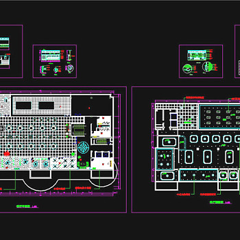 某酒店餐厅装修cad方案图