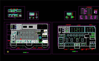 某酒店餐厅装修cad方案图