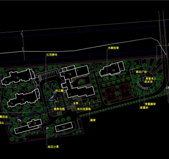 老人公寓CAD景观图纸