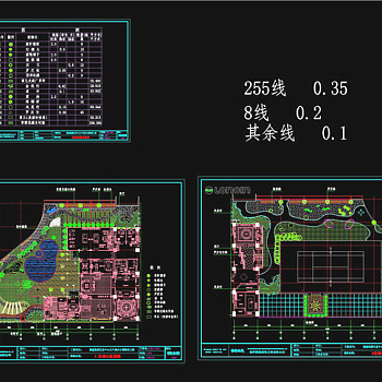 绿化配置CAD景观图纸