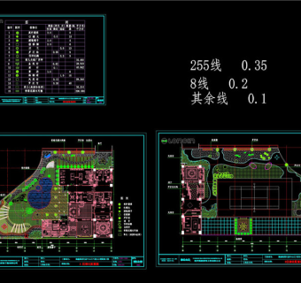 绿化配置CAD景观图纸