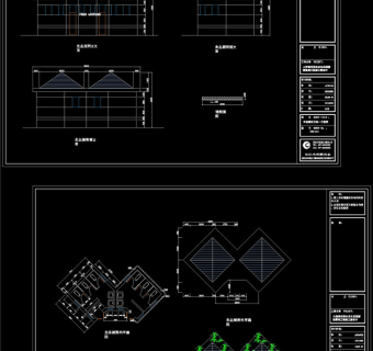 生态厕所设计CAD景观图纸