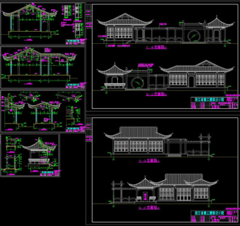 桐乡市老人公寓CAD景观图纸