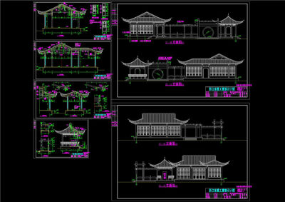 桐乡市老人公寓CAD景观图纸