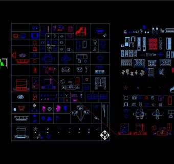 室内平面素材CAD景观图纸