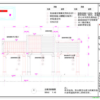 园亭建筑CAD景观图纸