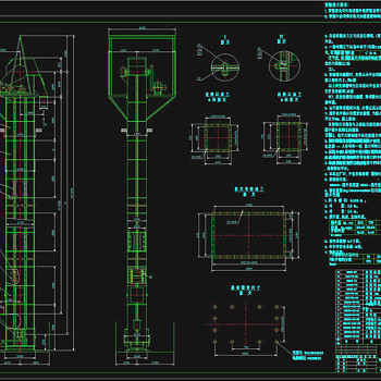 斗提机CAD机械图纸