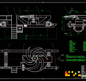 叶轮给煤CAD机械图纸
