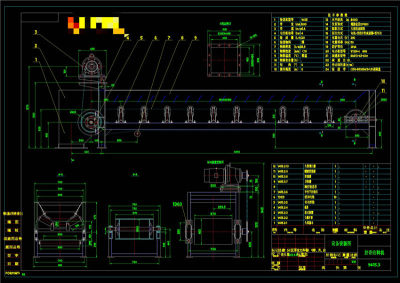 给料机总装图CAD机械图纸