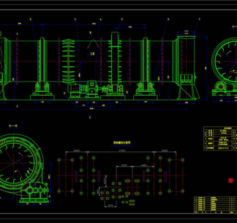 烘干机CAD机械图纸