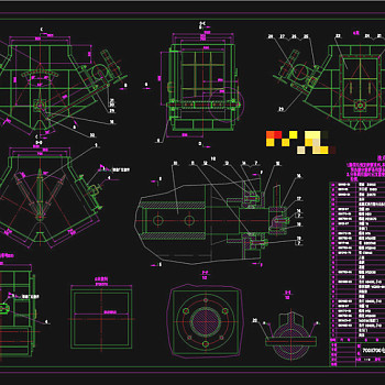电动分料阀CAD机械图纸
