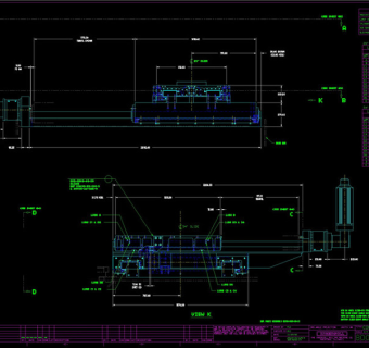 十字滑台CAD机械图纸