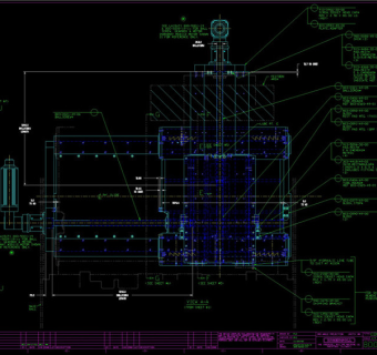 十字滑台装配图CAD机械图纸