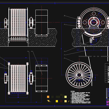 摩擦式提升机CAD图纸