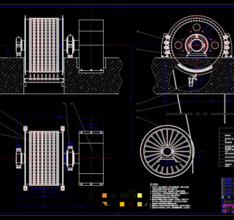 摩擦式提升机CAD图纸