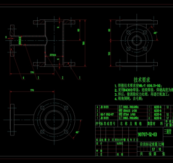 离子交换器全图CAD机械图纸