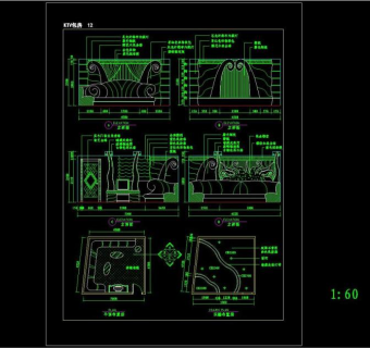 建筑CAD常用千种图块之KTV装修