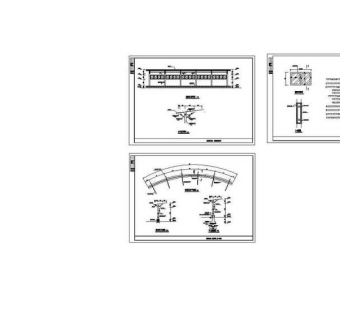 CAD老年公园E阅报栏图纸