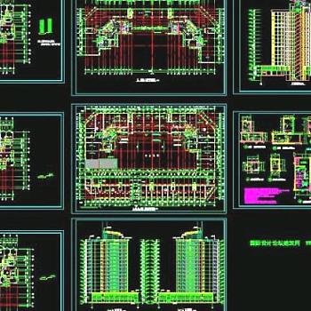 高层建筑全套施工图纸cad文件图片