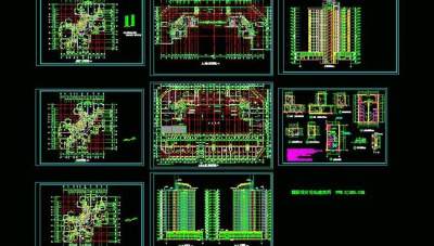 高层建筑全套施工图纸cad文件图片