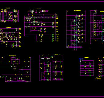 电梯电气控制电路图CAD图纸