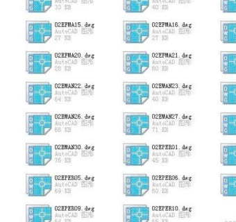 建筑CAD常用千种图块之立面人-模特