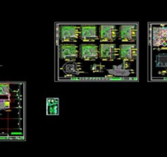 高级商务楼顶空中花园CAD图纸
