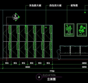 理发店CAD图块图纸