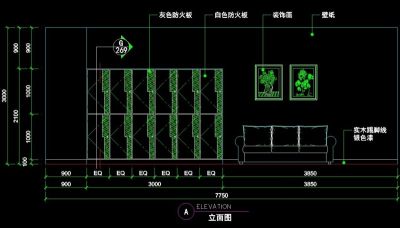 理发店CAD图块图纸