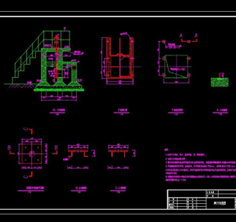 闸门安装CAD设计详图