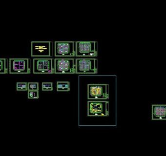 [北京]公司办公室装修cad设计图