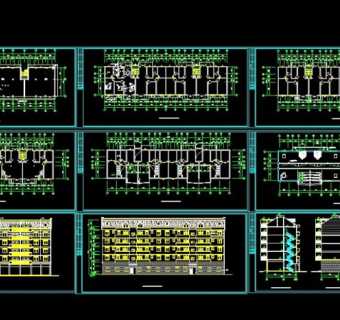 一套完整商住楼方案cad设计施工图
