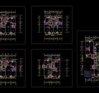 北京某在建楼盘cad户型图