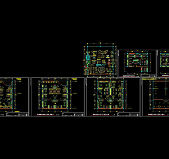 某沙发展厅装修图cad图纸