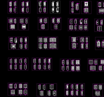 装饰门cad图纸