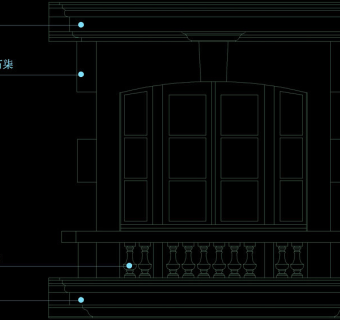 欧式大门cad素材