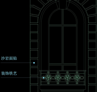 欧式大门cad图块