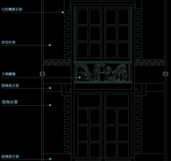 欧式门大样cad图纸