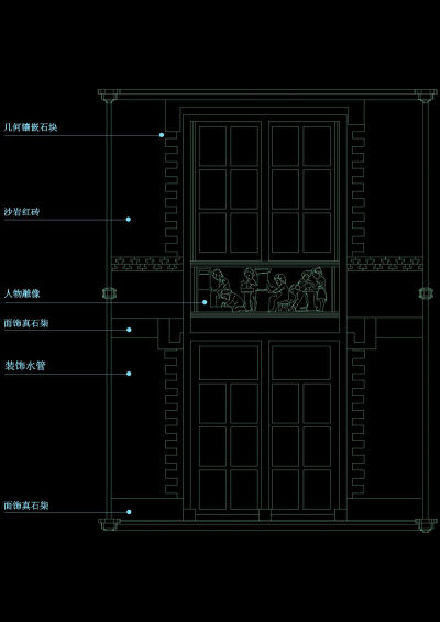 欧式门大样cad图纸